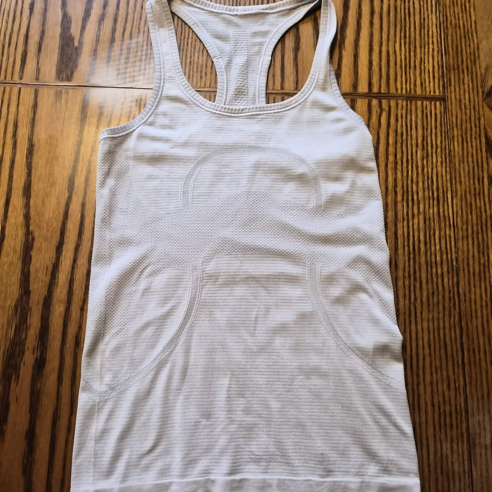 Lululemon Light Grey Racerback Tank Top